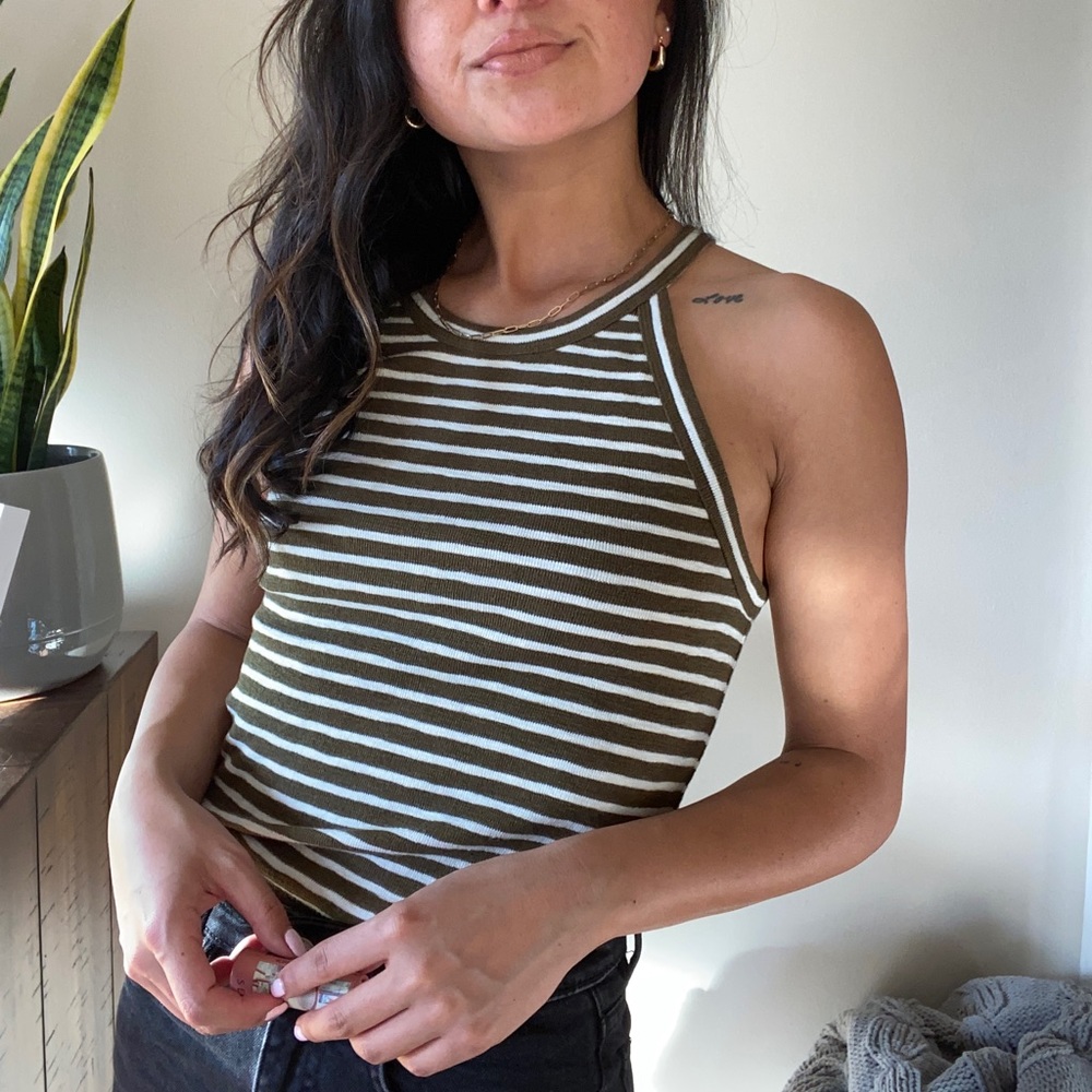 madewell stripe tank